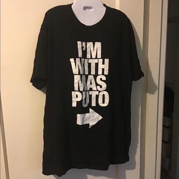 🌟🌟🌟George Lopez Official Merchandise XL “I’m With Mas Puto” black tee - Picture 2 of 7